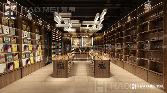 中式書店裝修設(shè)計(jì)